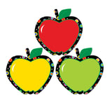 Poppin Patterns Apples Designer Cut-Outs Variety Pack, 3 Designs, 6 x 6, 36/pkg