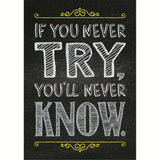 If you never try Inspire U Poster