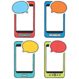Student Smartphones & Speech Bubbles 6 Designer Cut-Outs
