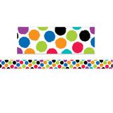 Bold & Bright Colorful Spots Border, 35 Feet