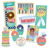 Mid-Century Mod Happy Birthday Bulletin Board Set