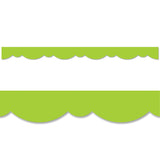 Lime Green Stylish Scallops Border, 35 Feet