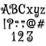 Black Swirl 4 Designer Letters, 245/Pack