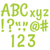 Stylish Lime Green 4 Designer Letters, 235/Pack