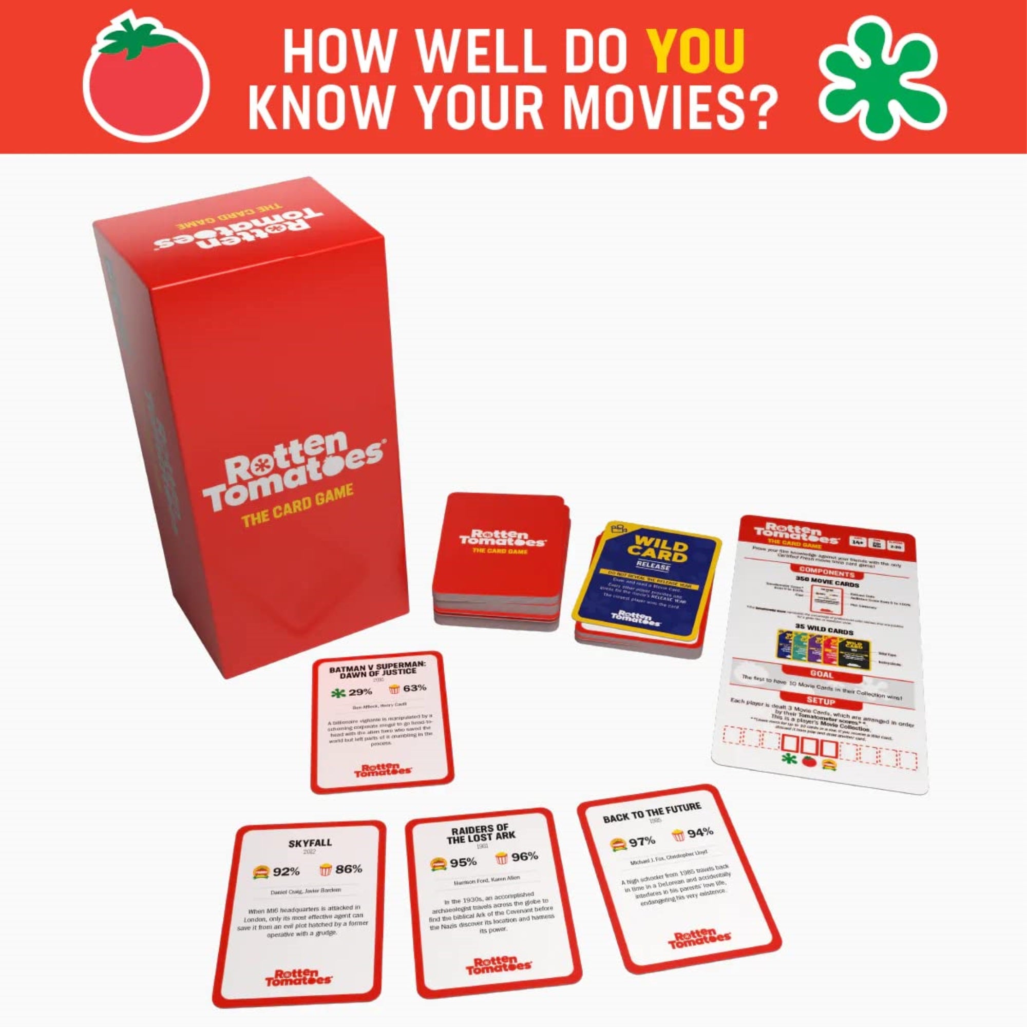 Cryptozoic Entertainment Rotten Tomatoes: The Card Game | Party Game For Movie Fans | 2-20 Players