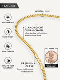 Gold Cuban Link Chain (5mm)