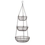 Rsvp International Chicken Wire Hanging Basket - Bronze