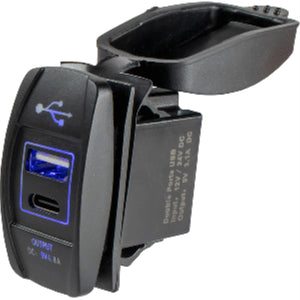 Sea-Dog Rocker Dual Usb C/Usb A