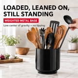 Rotating Utensil Holder — Plastic - Steel