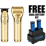 BaBylissPRO FXONE GoldFX Trimmer & Foil Shaver Bundle - Tool Only (FX1FSTGTO)