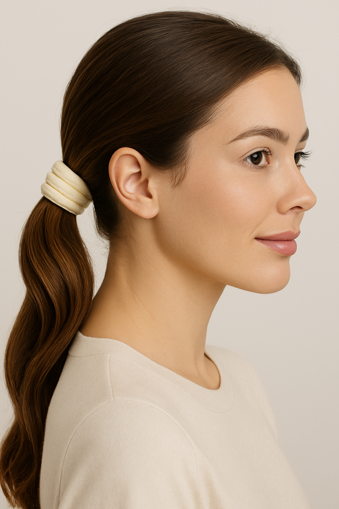 Gentle Cotton Comfort Hair Ties in Cylinder (5pc)