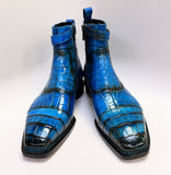 Maurice Chicago Alligator Boot - Blue