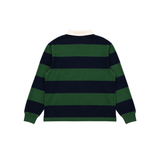 Classic Striped Rugby Shirt in Green and Navy