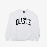 Coastie Embroidered Crewneck - White