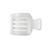 Coconut White Medium Flat Square Hair Clip