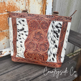 Lucille Conceal Carry Cowhide Leather Tote Purse