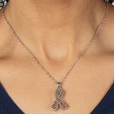 Outstanding Crystal Diabetes Awareness Necklace