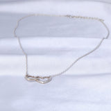 Two Hearts Sterling Silver Necklace