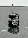 Rubber Wheels for Diecast Scale 1/64