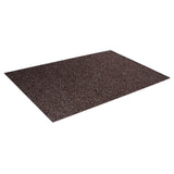 Dura-Dot 3'x10' Dark Brown Scraper/Wiper Mat with nosing all four sides