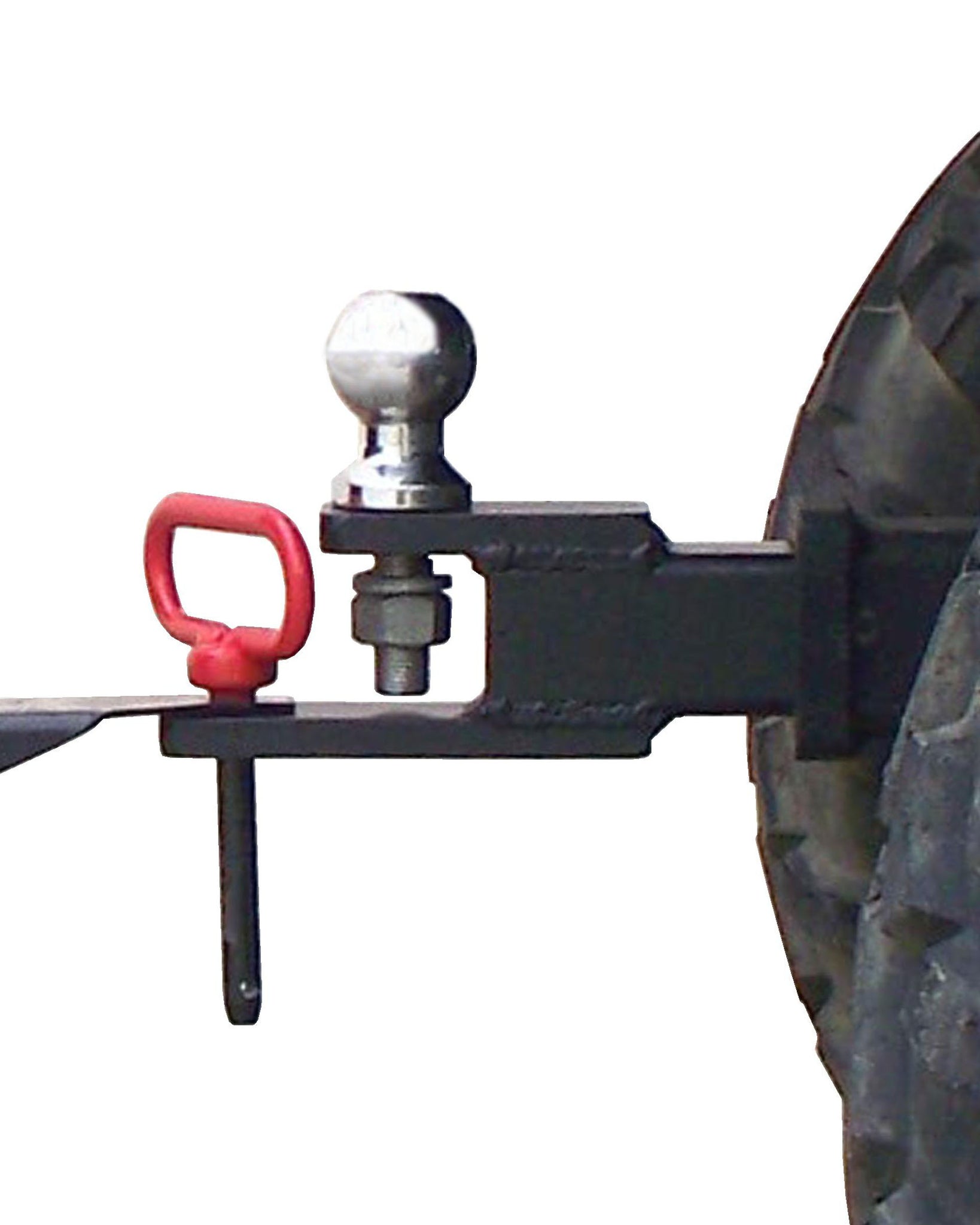 Double Duty Hitch Adapter - Hitch Pin Or Ball Hookup - (100 Lbs Tongue Weight Cap)