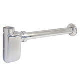 Kingston Brass DD8401 BottleTrap Brass Round Siphon, 11/4 O.D., 18 Gauge, Polished Chrome