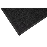 Spaghetti Mat Backed 3'x5' Crimped-Ends Black Scraper Mat
