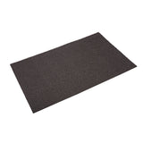 Spaghetti Mat Backed 3'x5' Crimped-Ends Brown Scraper Mat