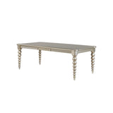 Zaria Champagne Wood Extendable Dining Table