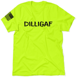 DILLIGAF - Safety Yellow T-Shirt