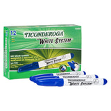 Dry Erase Markers, Chisel Tip, Blue, Pack of 12