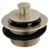 Kingston Brass DLL208 Brass Lift & Lock Tub Drain, Brushed Nickel