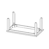 Sunset Trading Brook 42 Dining Bench | Two Tone Light Brown Wood