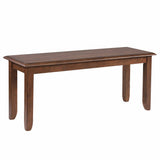 Sunset Trading Simply Brook 42 Dining Bench - Amish Brown - Solid Wood