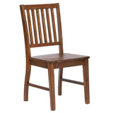 Sunset Trading Simply Brook 6 Piece Rectangular Dining Set With Bench | Amish Brown Solid Wood | Seats 7