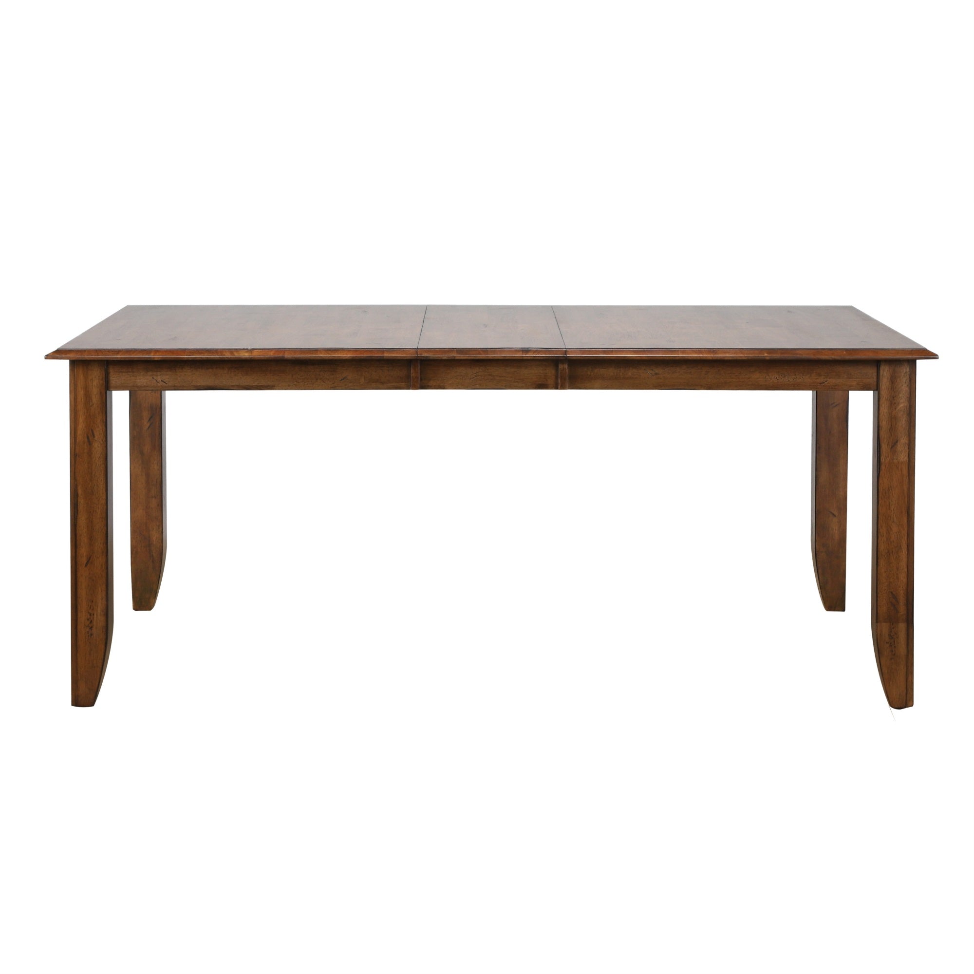 Sunset Trading Simply Brook 8 Piece 72 Rectangular Extendable Table Dining Set | Sideboard | Amish Brown | Seats 8