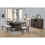 Sunset Trading Cali 50 Dining Bench | Brown Solid Wood | Nailheads