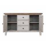 Sunset Trading Country Grove Buffet | Distressed Gray And Brown Wood