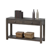 Sunset Trading Shades Of Gray 3 Piece Living Room Table Set With Drawers And Shelves