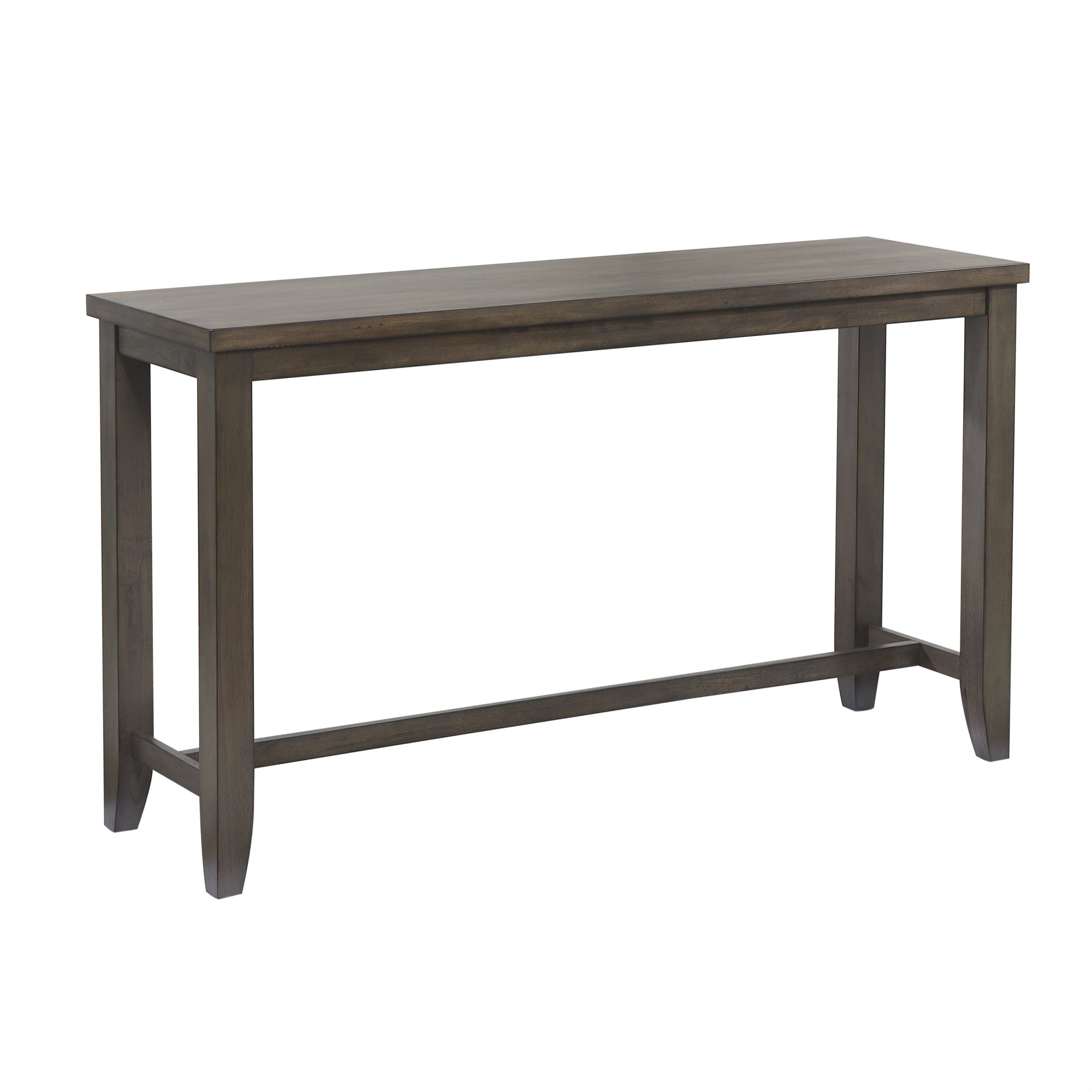 Sunset Trading Shades Of Gray 4 Piece 65 Rectangular Narrow Pub Table Set | Small Space Counter Height Dining | Sofa Console W