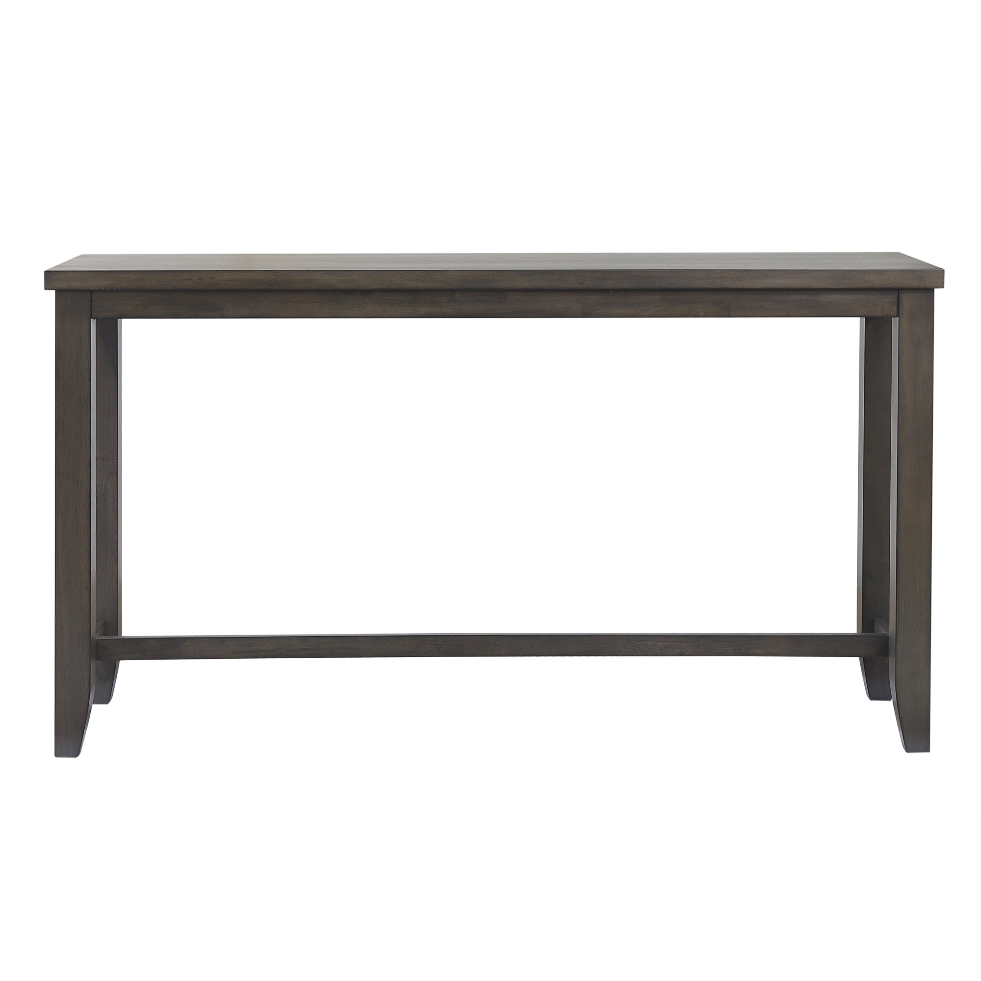 Sunset Trading Shades Of Gray 65 Rectangular Narrow Pub Table | Small Space Counter Height Dining | Sofa Console | Seats 6
