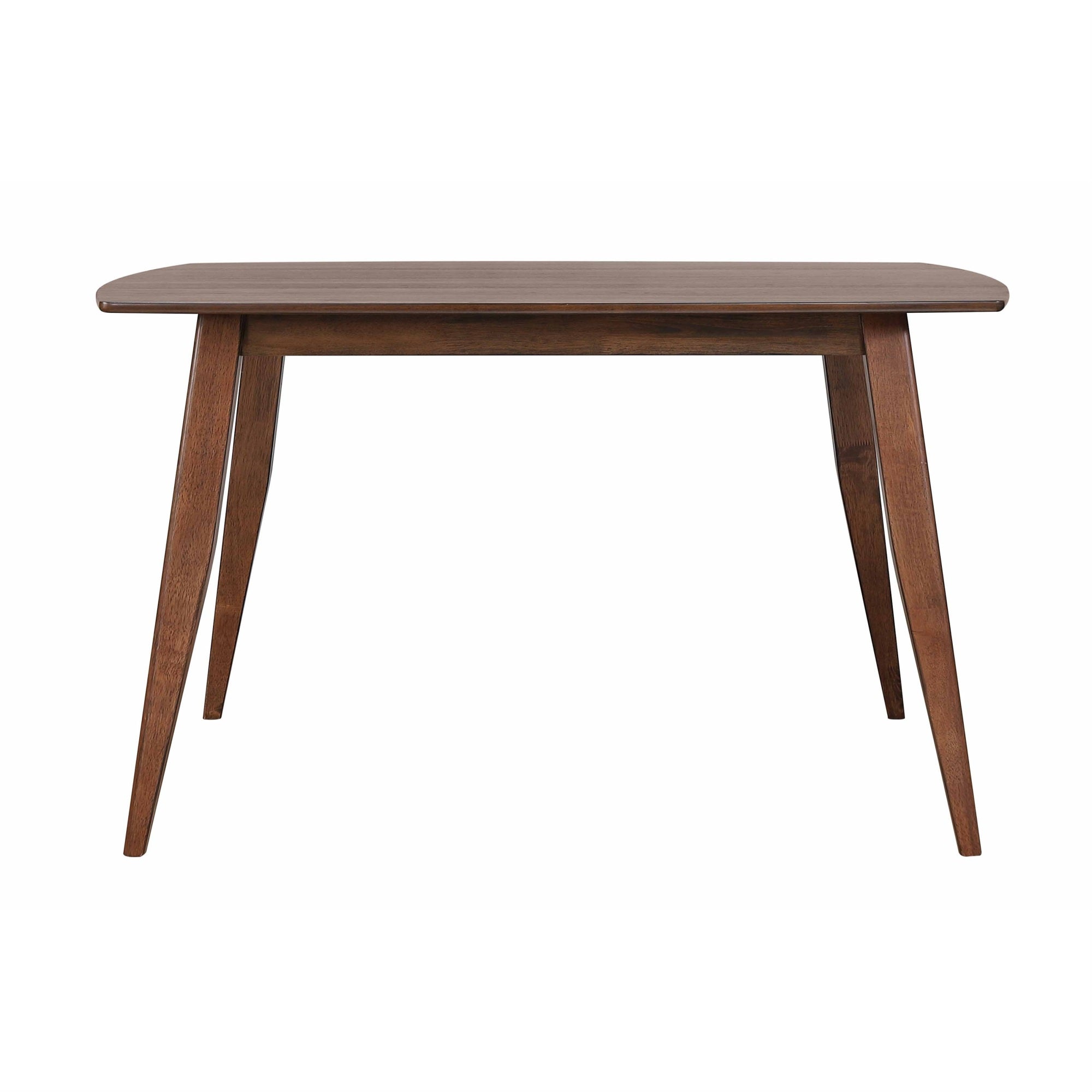 Sunset Trading Mid Century 5 Piece 60 Rectangular Dining Table Set | Padded Performance Fabric Seats | Seats 6