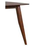 Sunset Trading Mid Century 5 Piece 60 Rectangular Dining Table Set | Padded Performance Fabric Seats | Seats 6