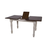 Sunset Trading Andrews 5 Piece 60 Rectangular Extendable Dining Set With 4 Arrowback Chairs | Butterfly Leaf Table | Antique W