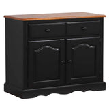 Sunset Trading Black Cherry Selections Keepsake Buffet | Antique Black And Cherry