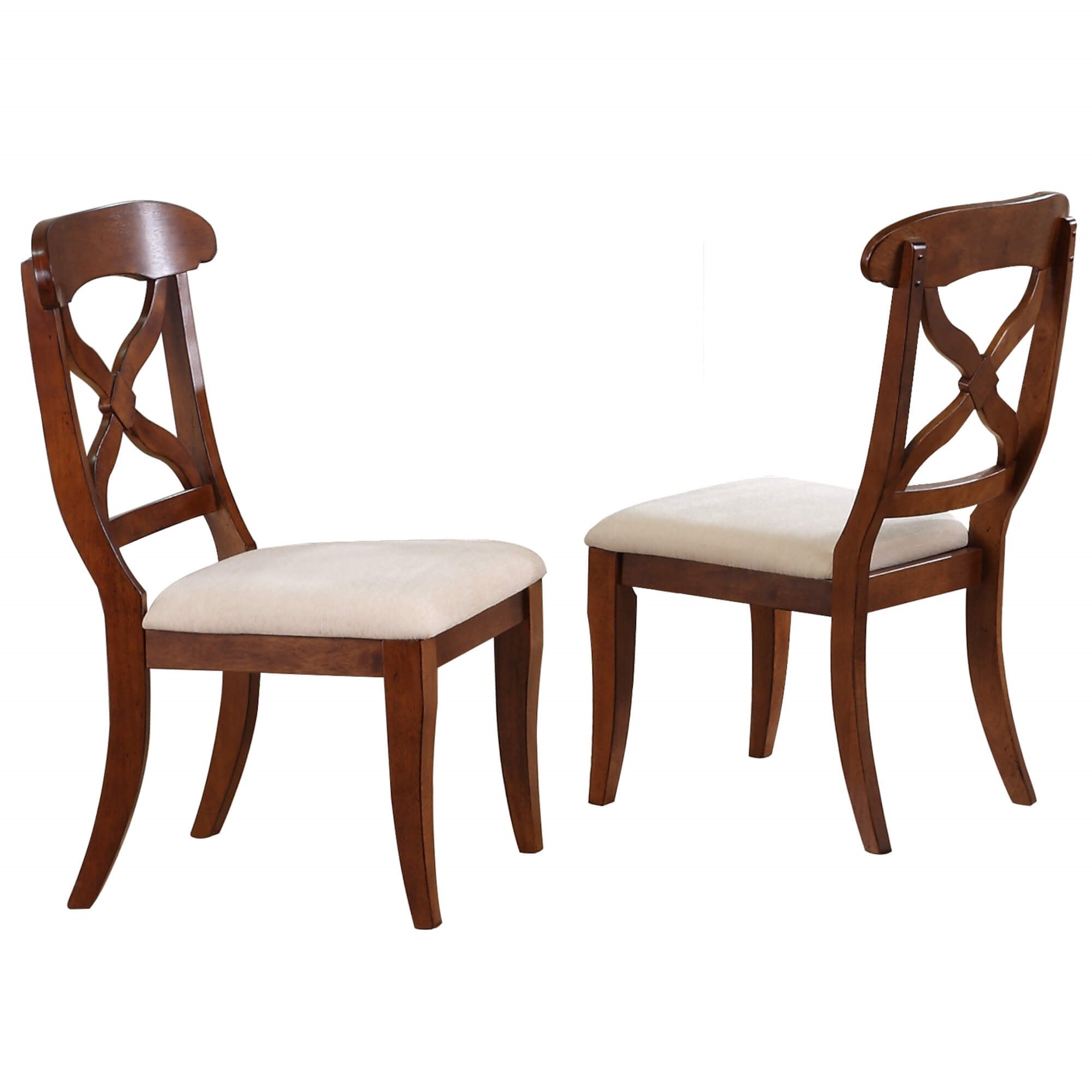Sunset Trading Andrews Dining Chair | Chestnut Brown | Set Of 2