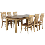 Sunset Trading Brook 7 Piece 134 Rectangular Extendable Dining Table | Seats 12