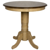 Sunset Trading Brook Round 36 Round Pub Pedestal Dining Table | Counter Height Dining | Seats 4