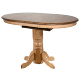 Sunset Trading Brook 42 Round Or 60 Oval Extendable Butterfly Pub Table | Counter Height Dining | Seats 6