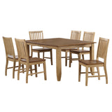 Sunset Trading Brook 7 Piece 72 Rectangular Extendable Table Dining Set | Seats 8